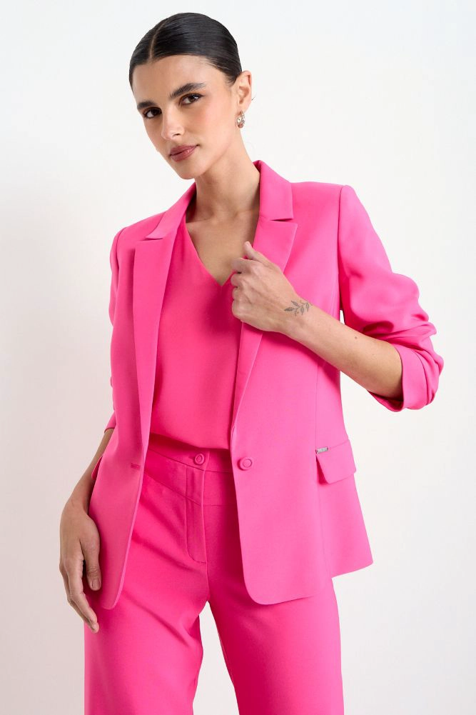 BLAZER LISO FUCSIA MUJER ASH - 1