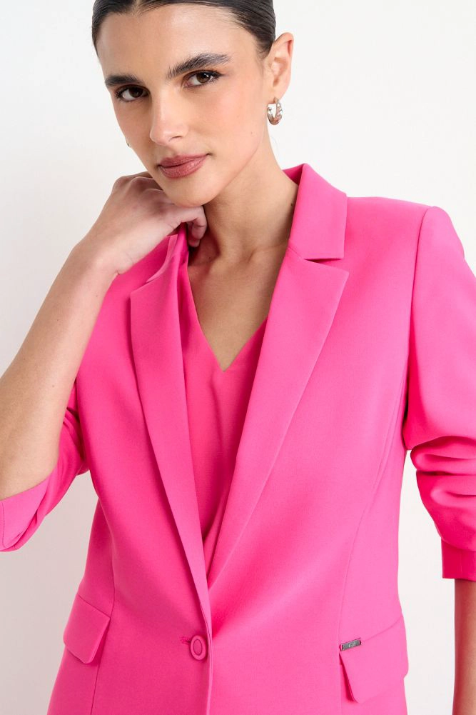 BLAZER LISO FUCSIA MUJER ASH - 2