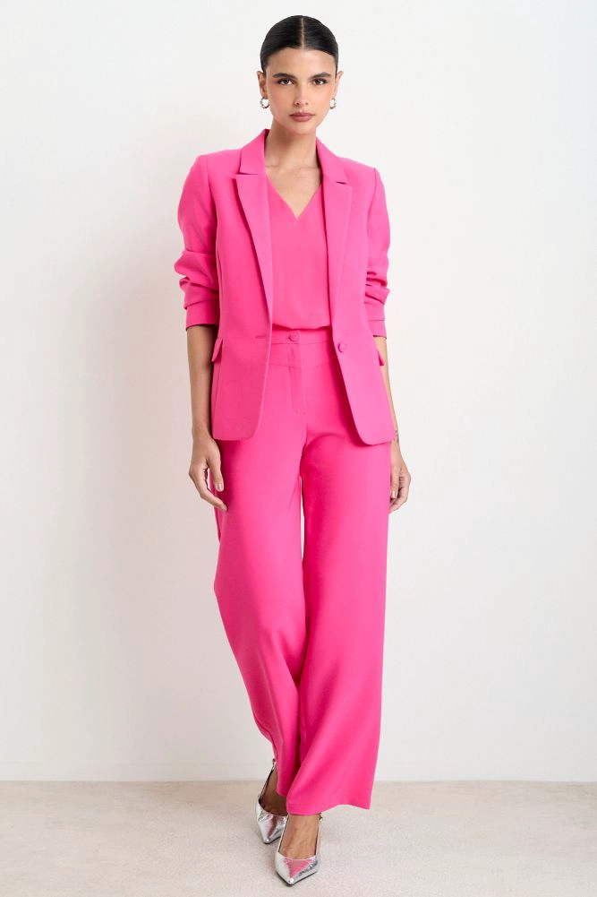 BLAZER LISO FUCSIA MUJER ASH - 4