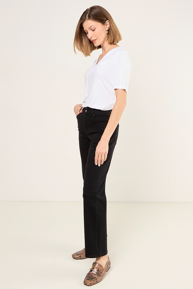 POLERA ESCOTE EN V BLANCO MUJER MAGRIFFE - 5