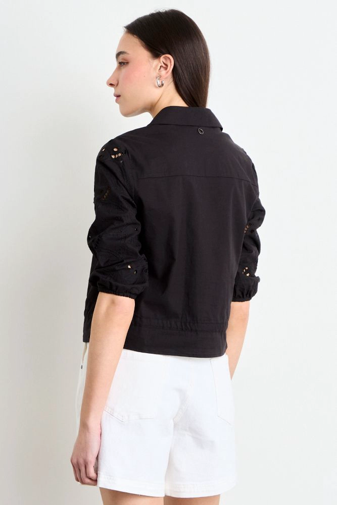 BLUSA LISA NEGRO MUJER IO - 3