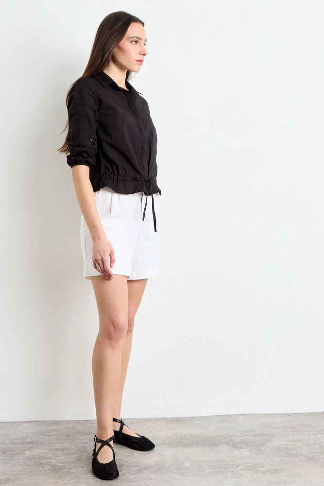 BLUSA LISA NEGRO MUJER IO - 4