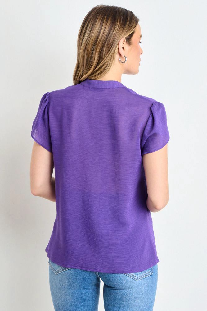 BLUSA MANGA TULIPAN MORADO MUJER ASH - 3