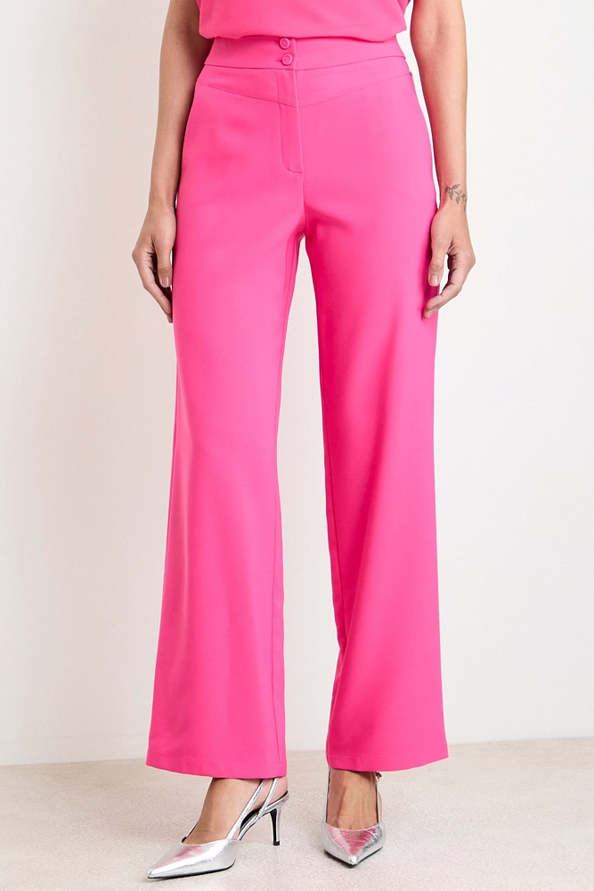 PANTALON RECTO LISO FUCSIA MUJER ASH - 2