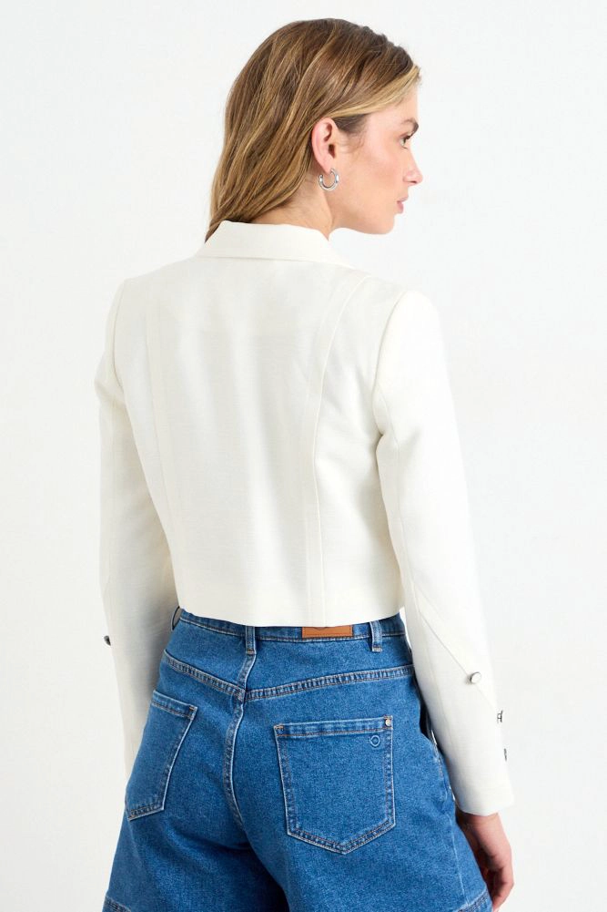 BLAZER LISO CRUDO MUJER IO - 3