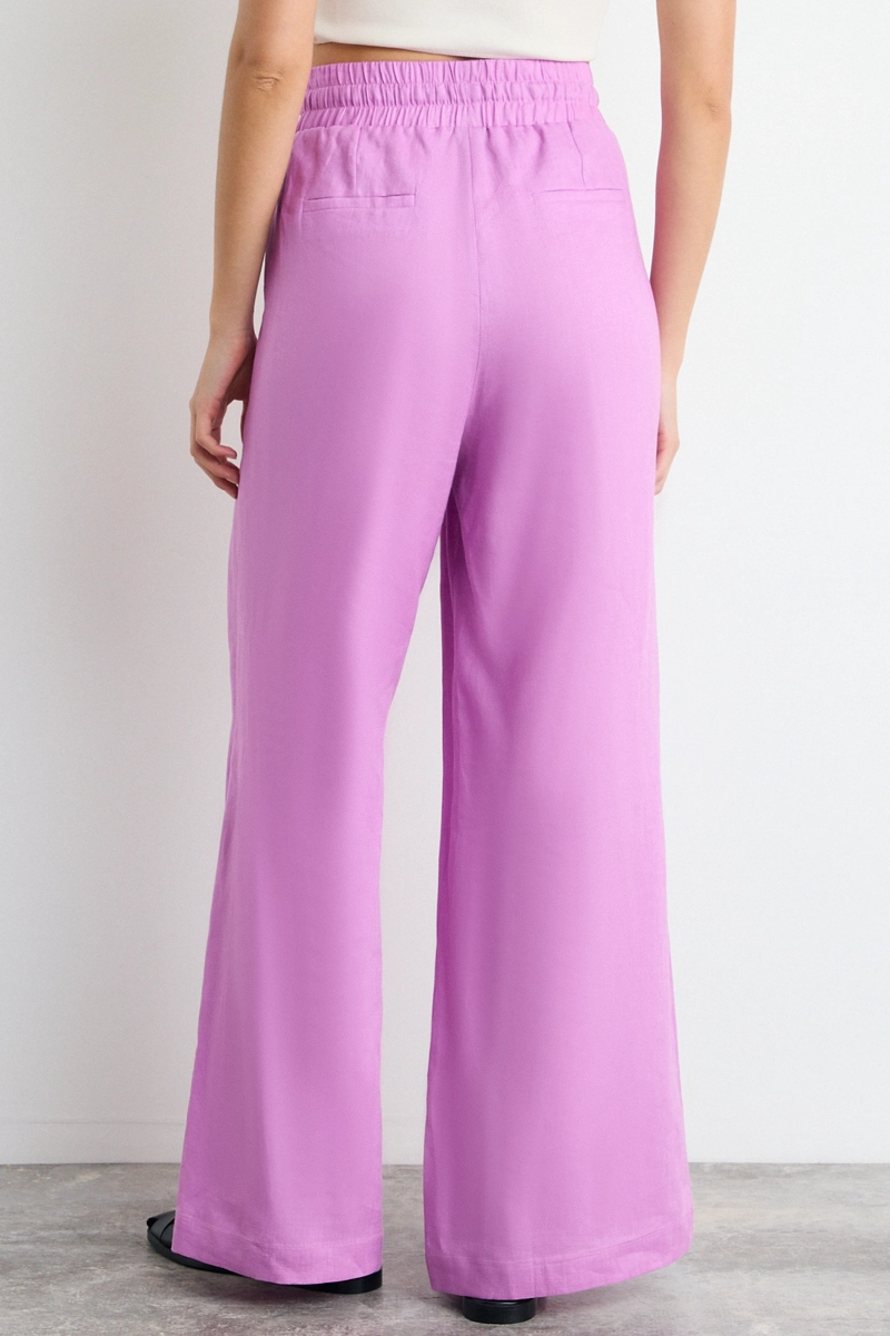 PANTALON LISO MORADO MUJER IO - 3