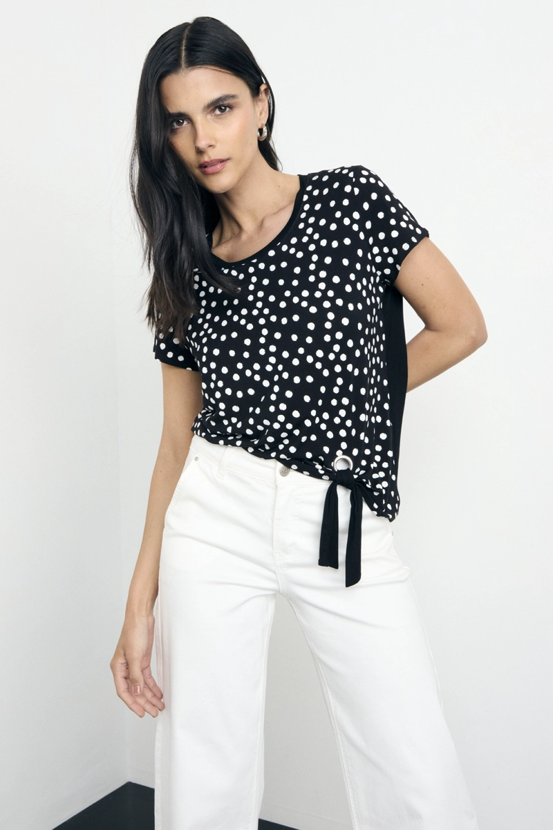 POLERA FANTASIA NEGRO MUJER ASH - 1