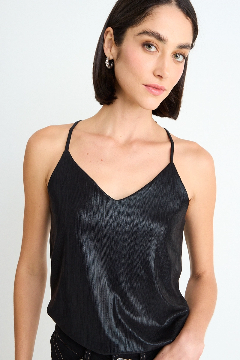 BLUSA LISA NEGRO MUJER ASH - 1