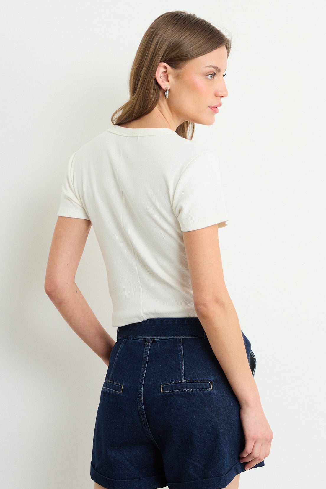 POLERA LISA CRUDO MUJER IO - 3