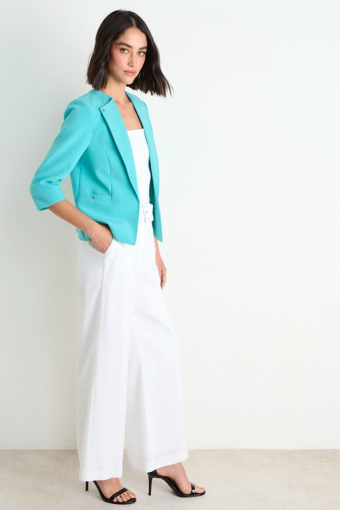 BLAZER LISO CON SOLAPA VERDE CATA MUJER ASH - 5