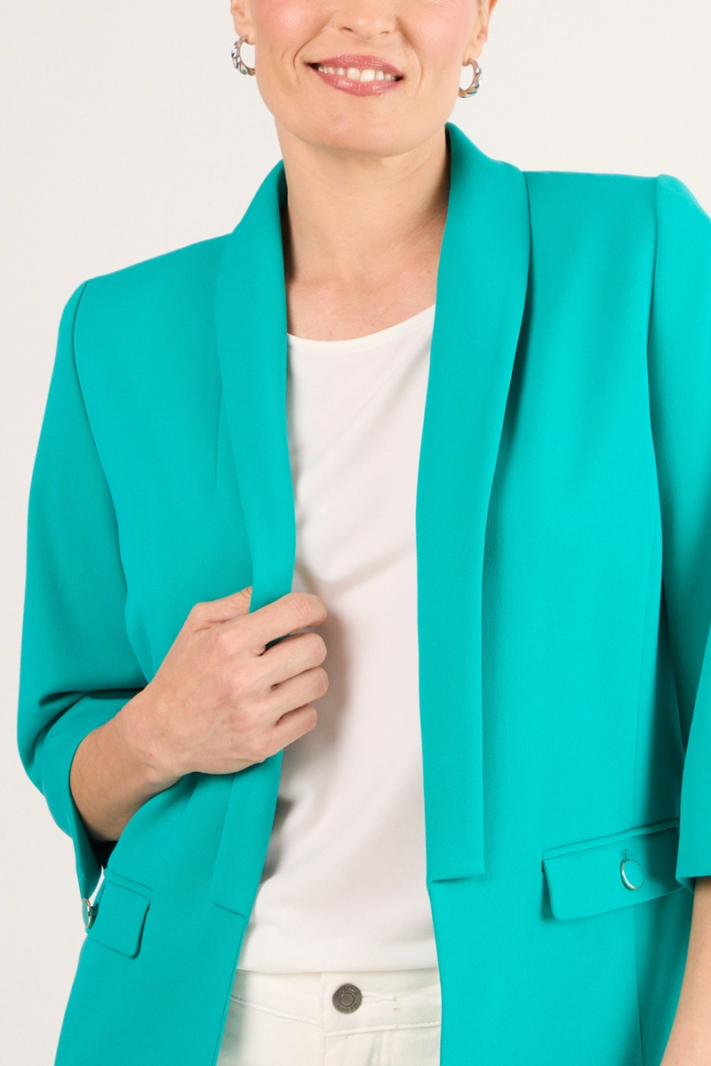 BLAZER VERDE MUJER MAGRIFFE - 2