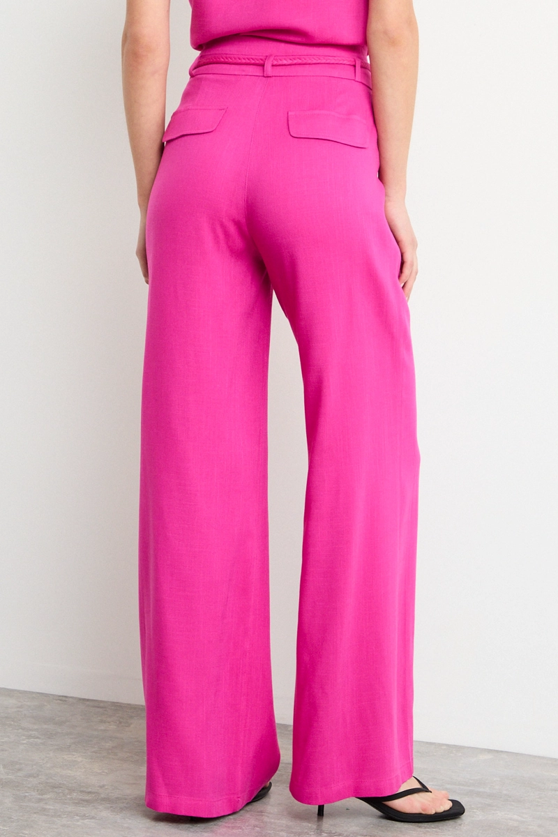 PANTALON LISO FUCSIA MUJER IO - 4