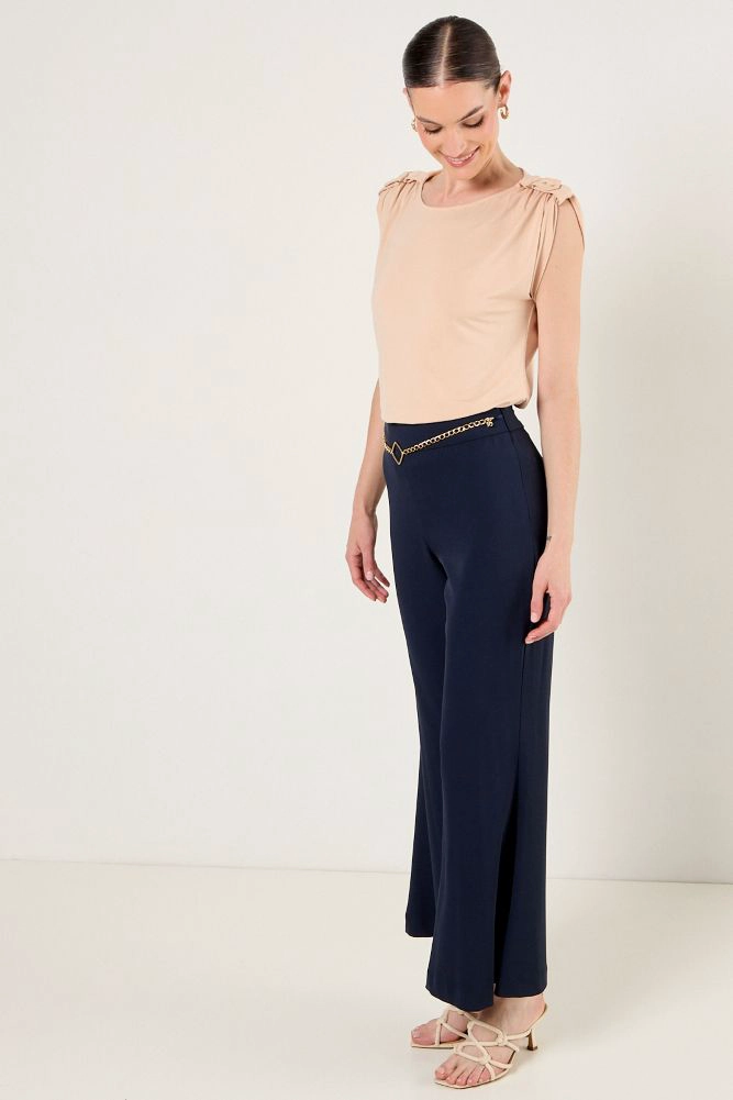 POLERA LISA BEIGE MUJER MAGRIFFE - 5