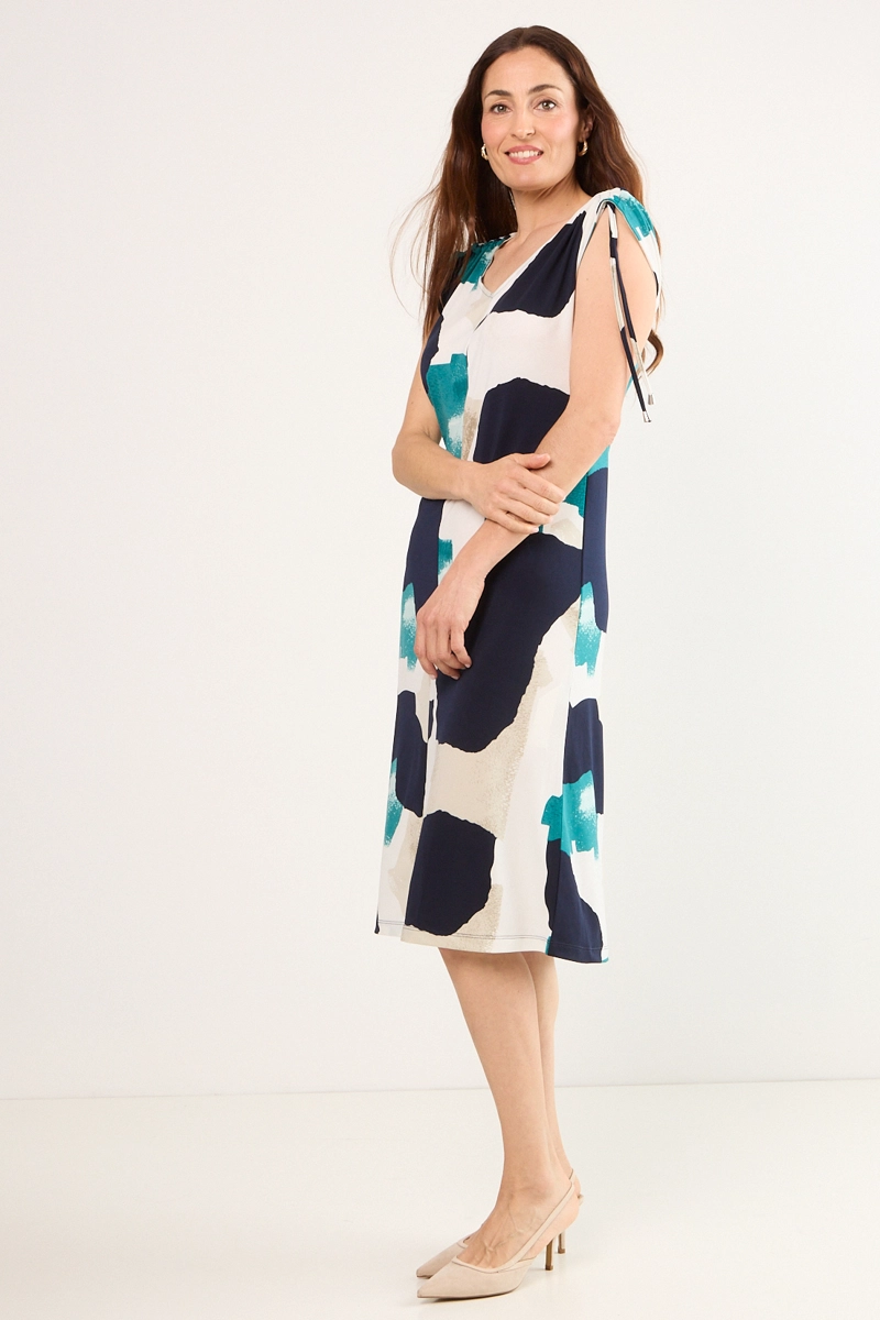 VESTIDO LARGO VERDE MUJER MAGRIFFE - 5