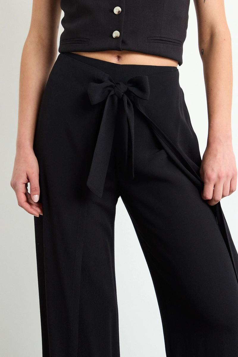 PANTALON LISO NEGRO MUJER IO - 3