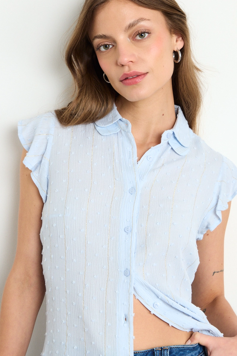 BLUSA LISA CELESTE MUJER IO - 1