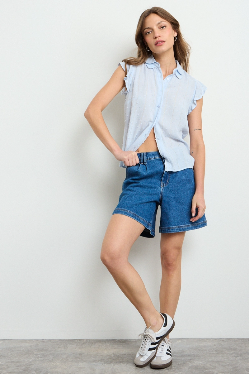 BLUSA LISA CELESTE MUJER IO - 4