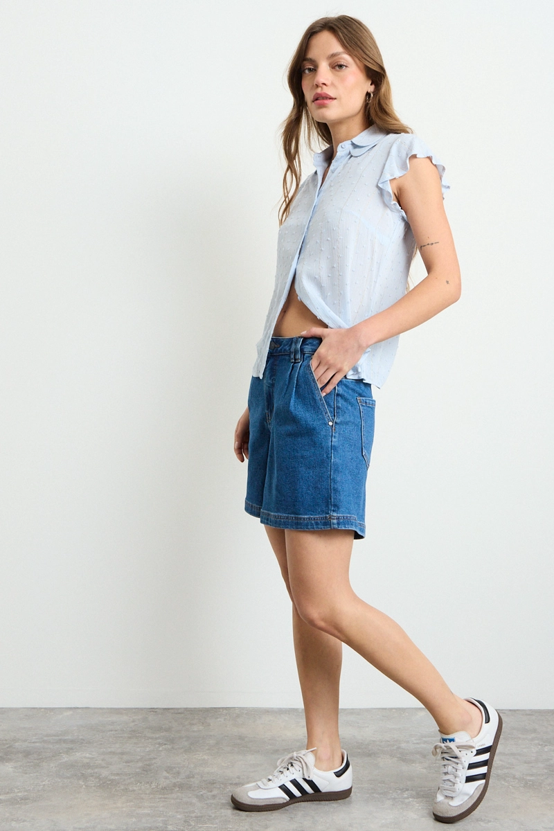 BLUSA LISA CELESTE MUJER IO - 5