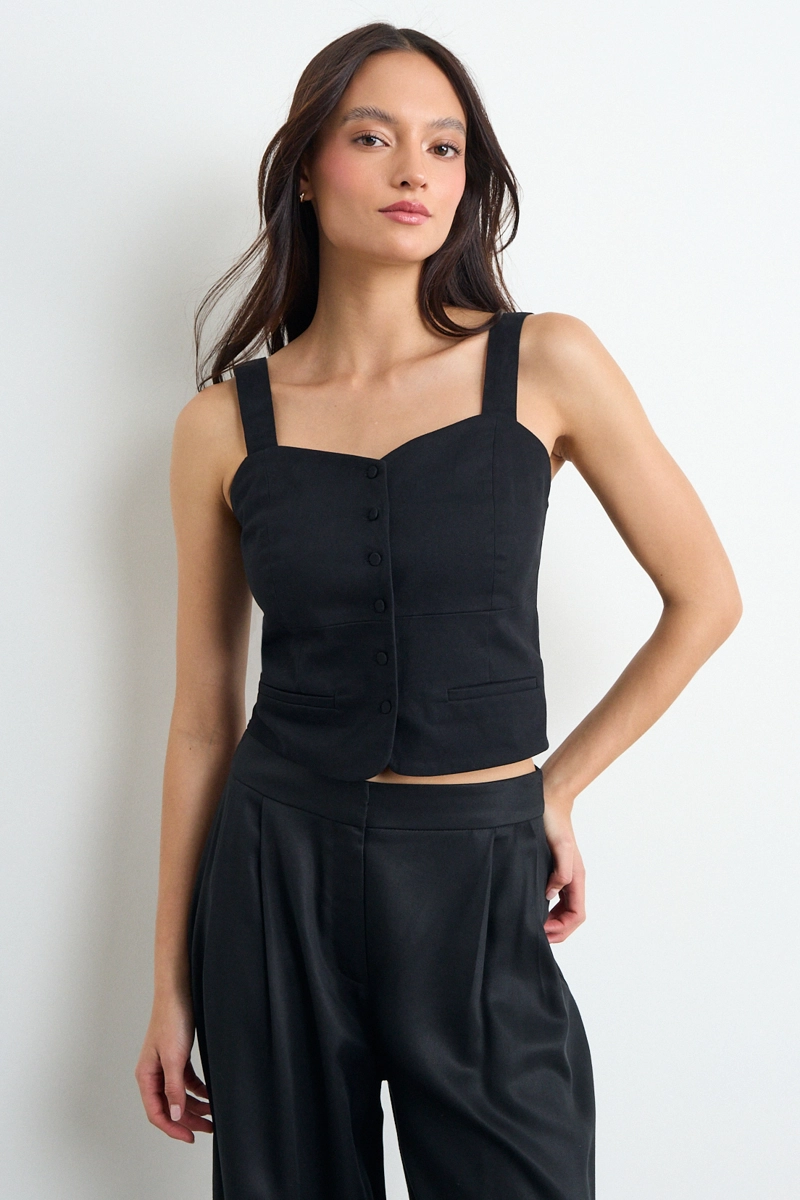 BLUSA LISA NEGRO MUJER IO - 1