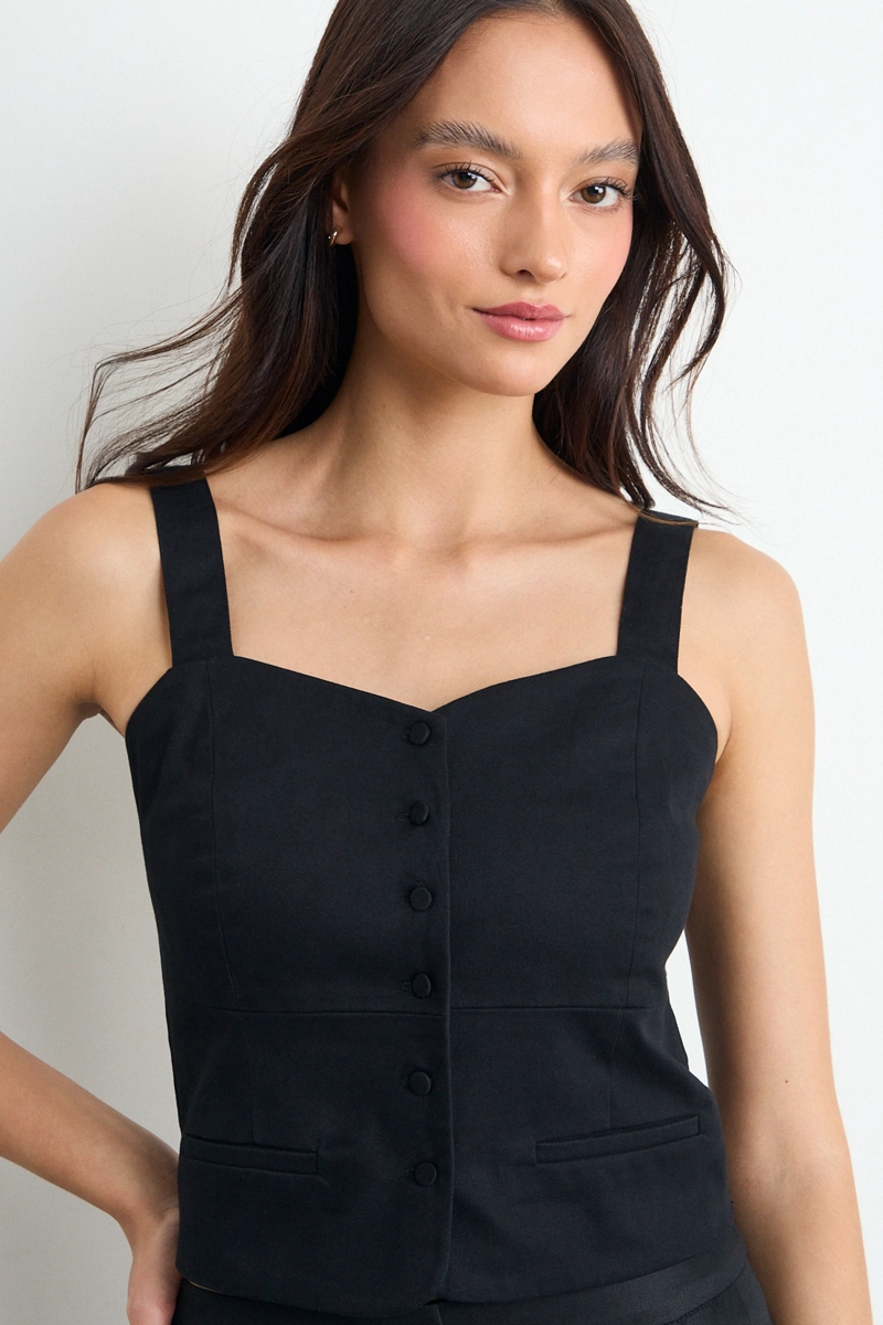 BLUSA LISA NEGRO MUJER IO - 2