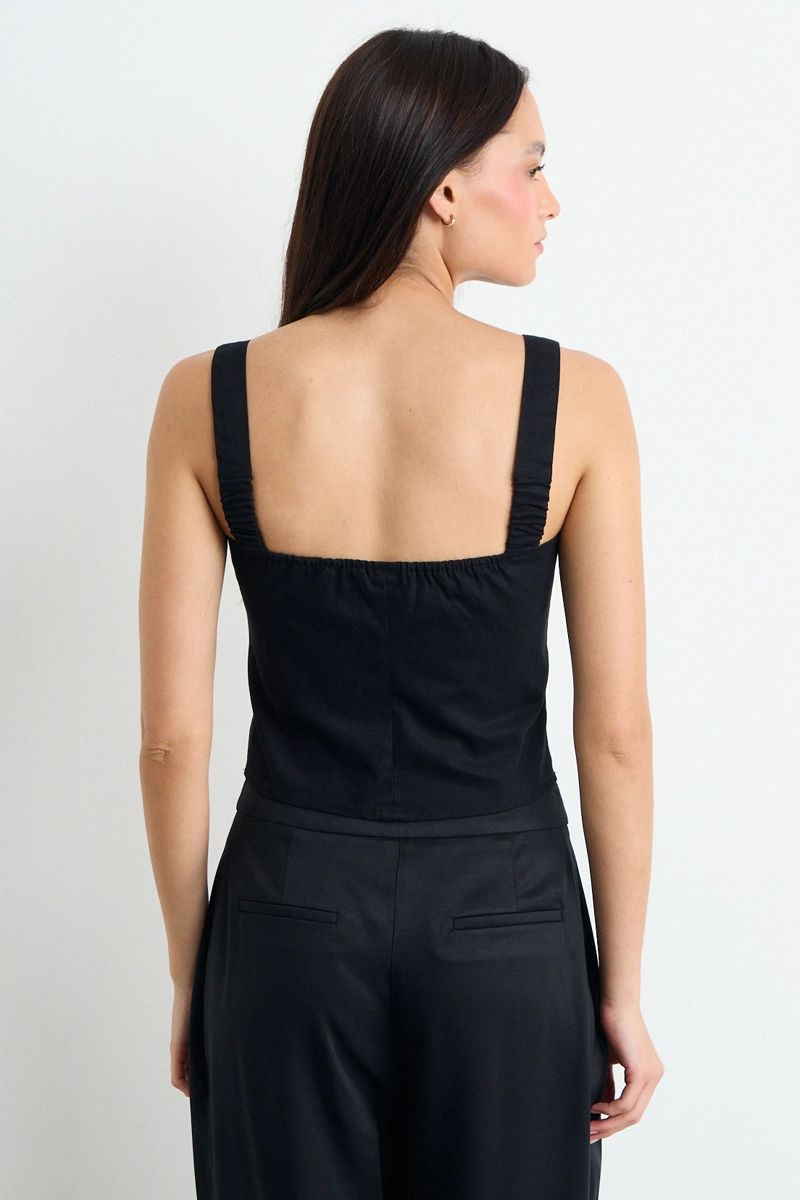 BLUSA LISA NEGRO MUJER IO - 3