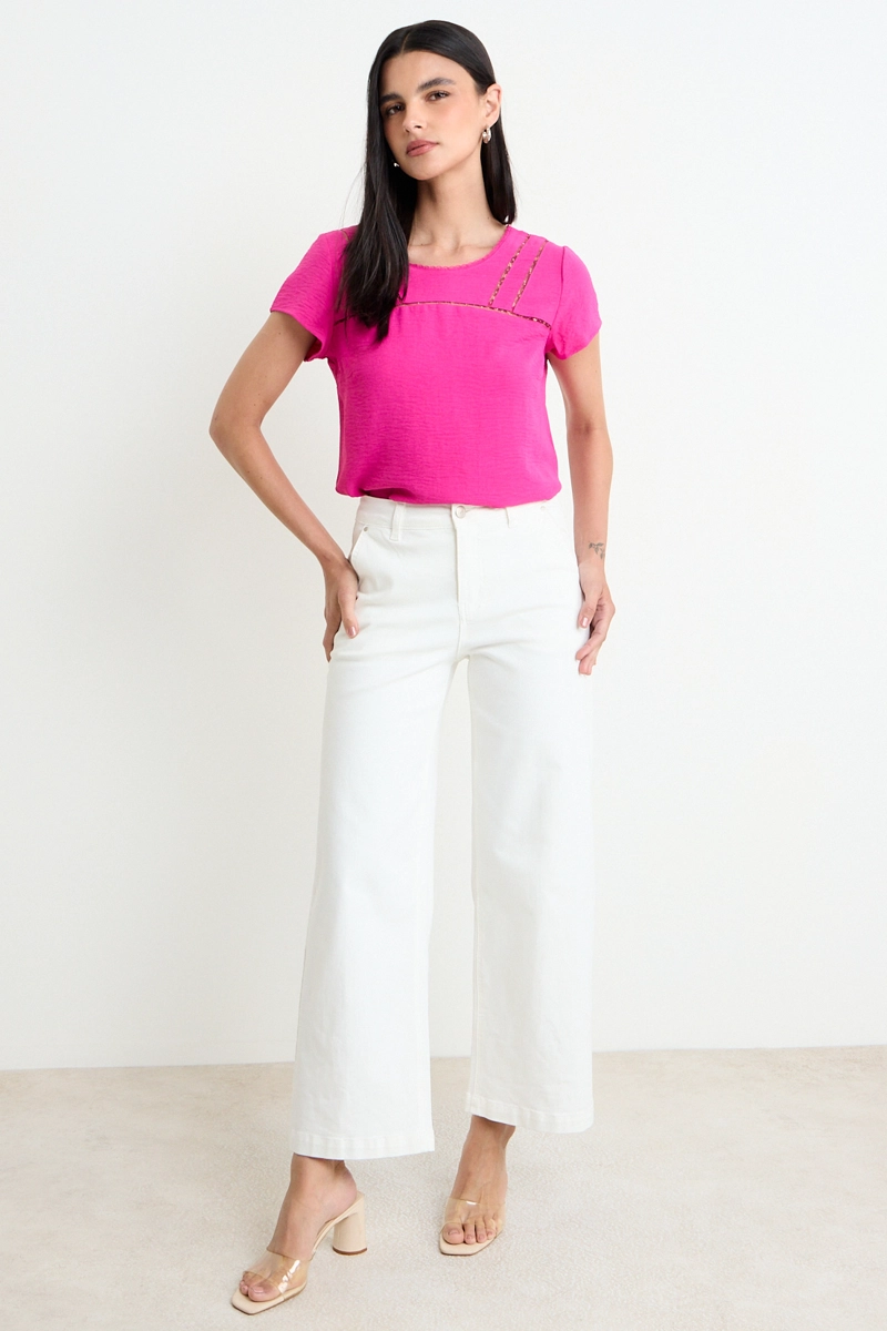 BLUSA LISA FUCSIA MUJER ASH - 4