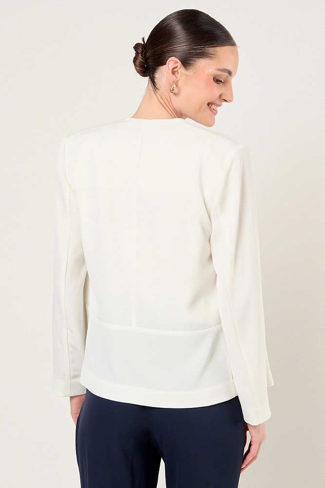 BLAZER LISO CRUDO MUJER MAGRIFFE - 3