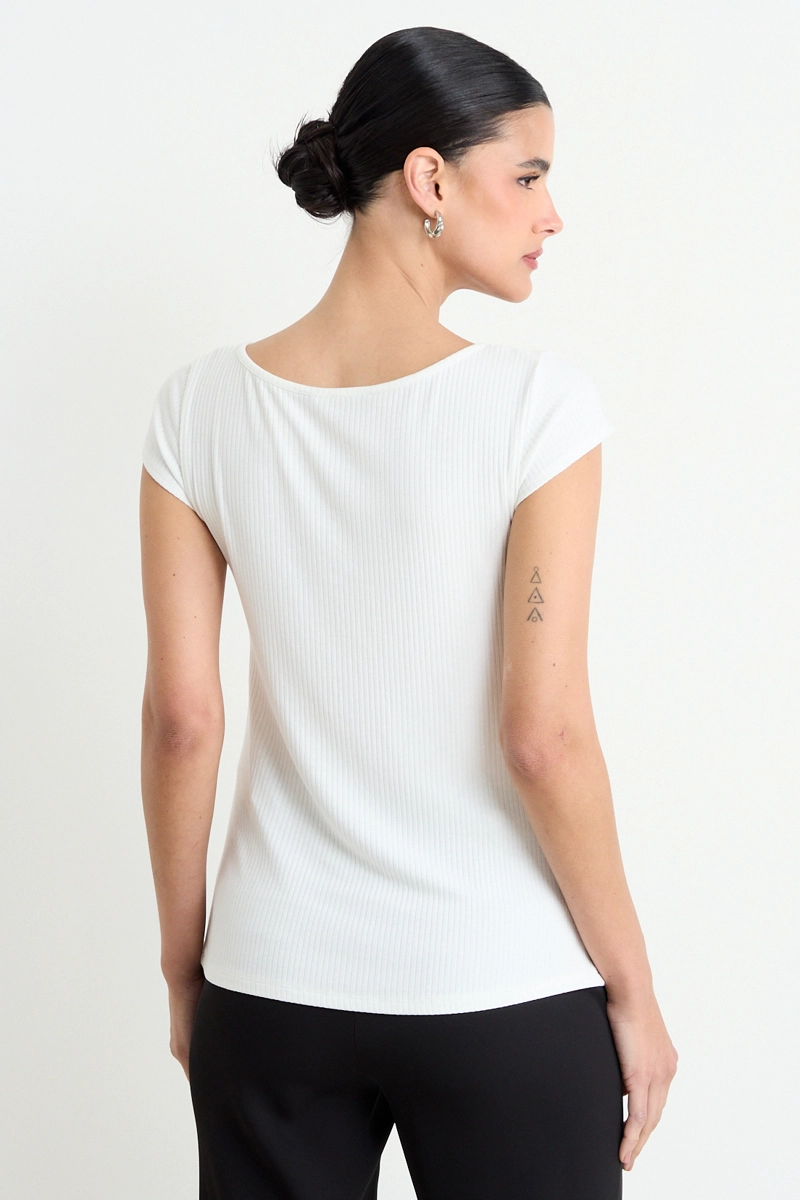POLERA LISA CRUDO MUJER ASH - 3