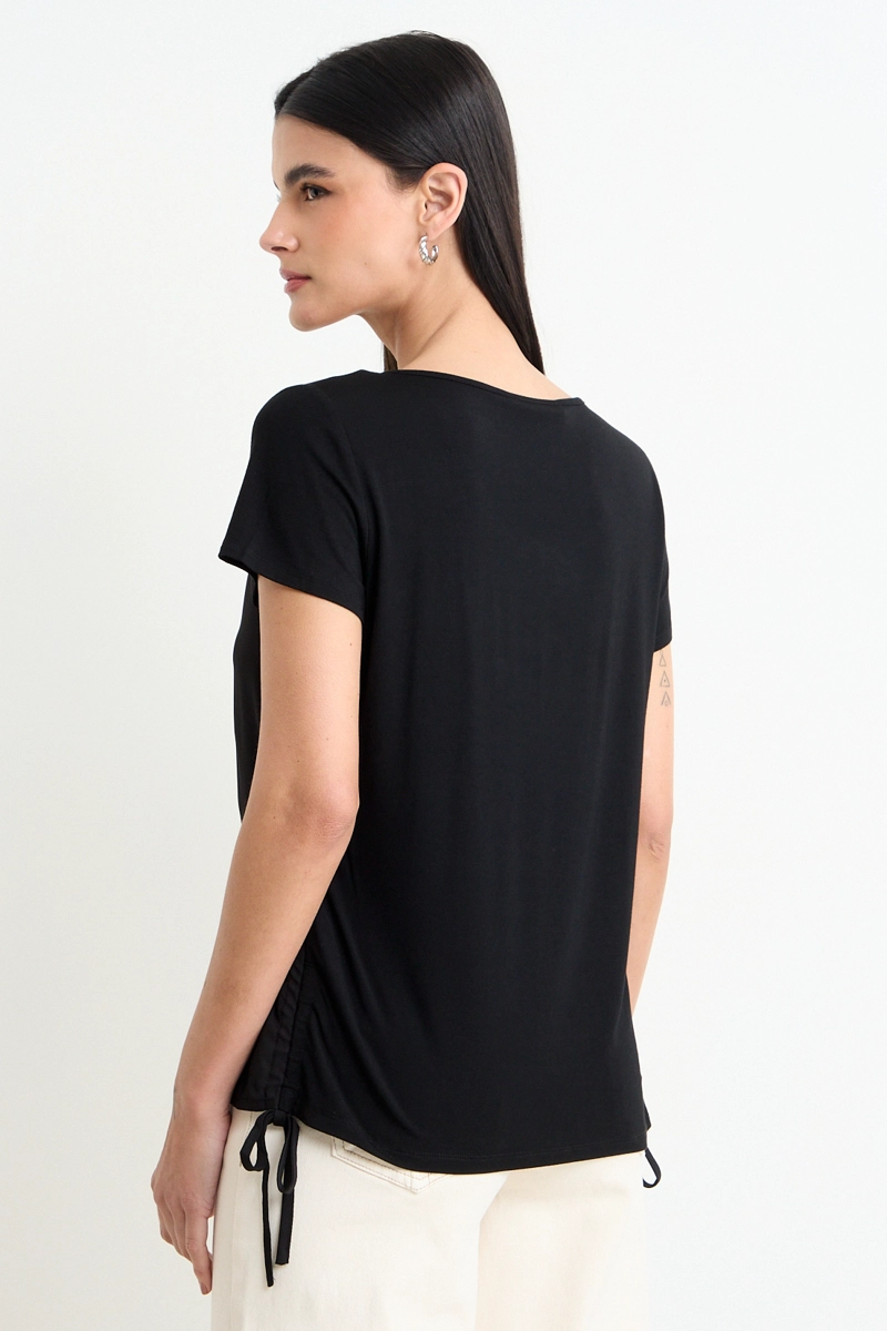 POLERA ESTAMPADA NEGRO MUJER ASH - 3