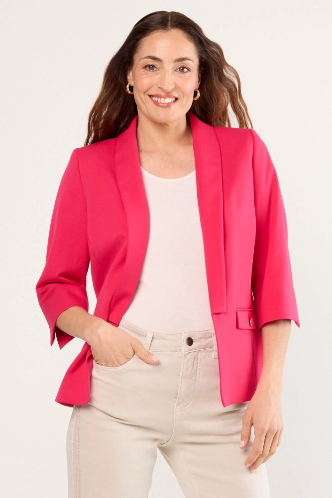 BLAZER FUCSIA MUJER MAGRIFFE - 1