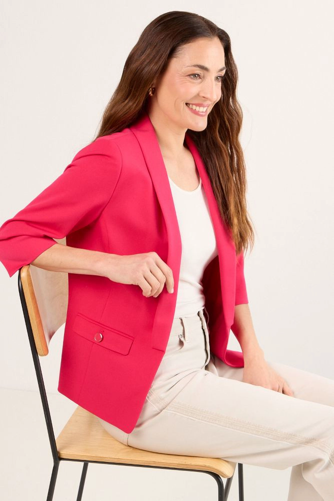 BLAZER FUCSIA MUJER MAGRIFFE - 5