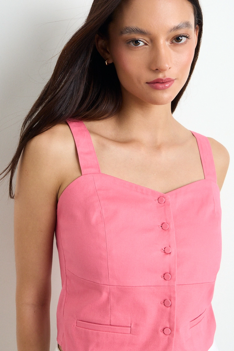 BLUSA LISA NARANJO MUJER IO - 1