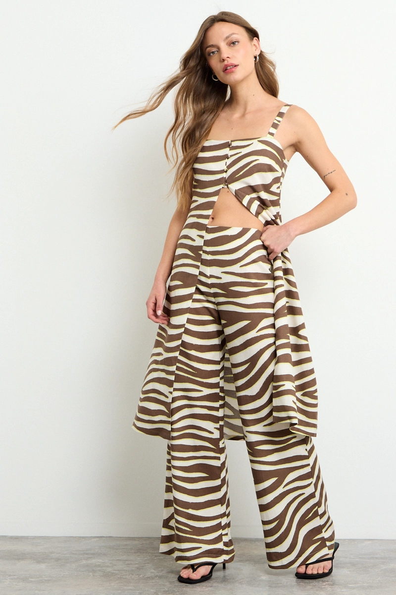 PANTALON FANTASIA CAFE  MUJER IO - 1
