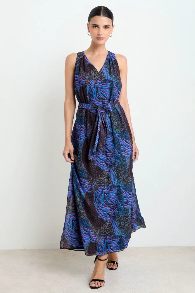 VESTIDO LARGO FANTASIA NEGRO MUJER ASH - 1