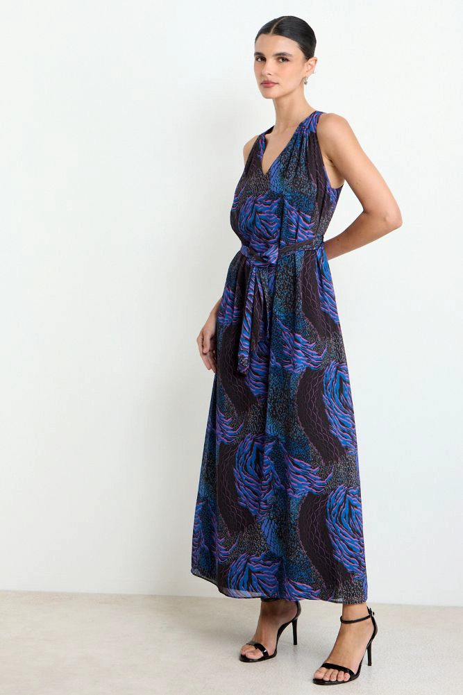VESTIDO LARGO FANTASIA NEGRO MUJER ASH - 4