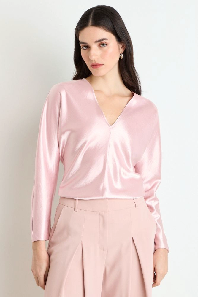BLUSAS MANGA LARGA ROSA MUJER ASH - 1