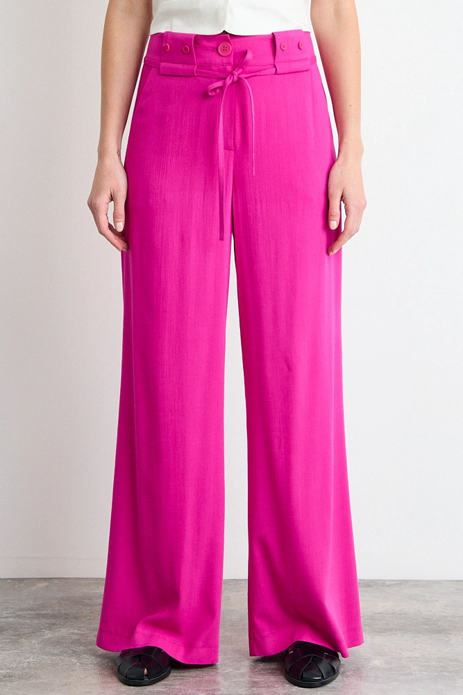 PANTALON LISO FUCSIA MUJER IO - 2