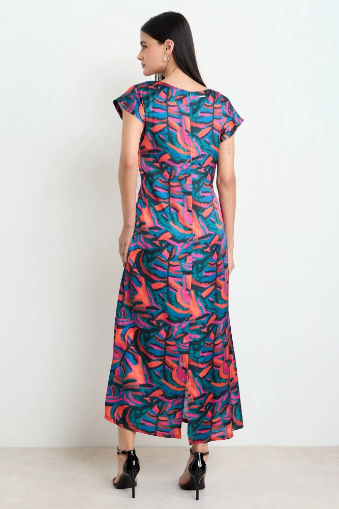VESTIDO LARGO PRINT ROJO MUJER ASH - 4