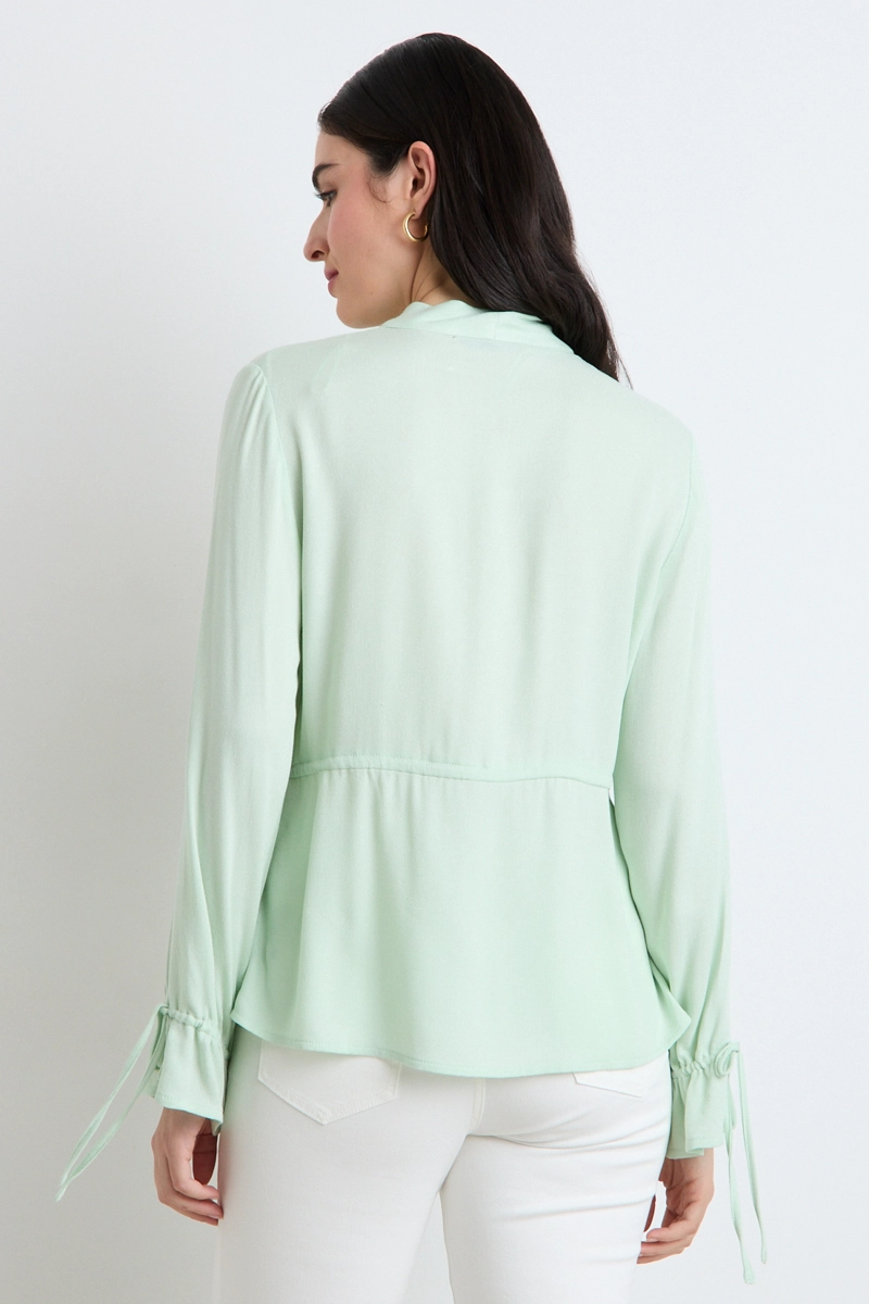 BLUSAS MANGA LARGA VERDE MUJER ASH - 3