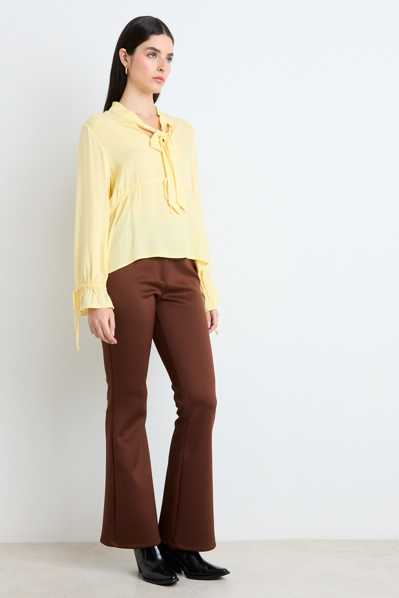BLUSAS MANGA LARGA AMARILLO MUJER ASH - 4