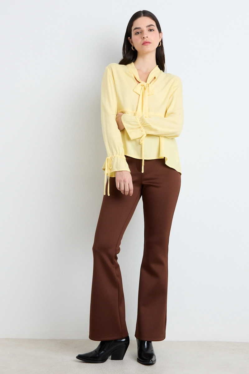 BLUSAS MANGA LARGA AMARILLO MUJER ASH - 5