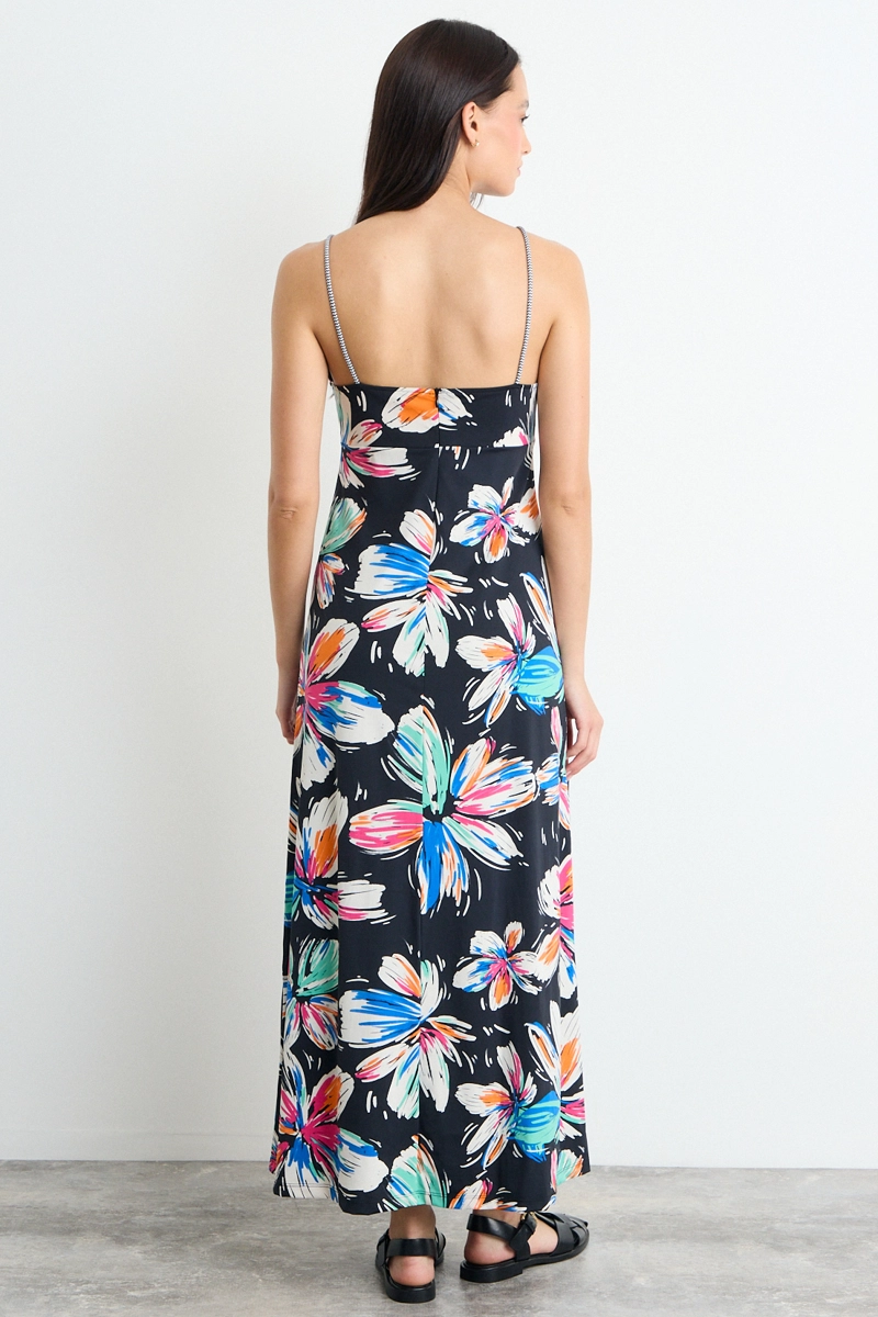 VESTIDO FANTASIA LARGO NEGRO MUJER IO - 4