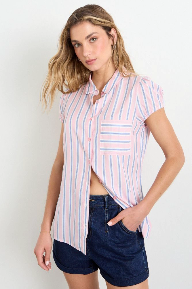 BLUSA FANTASIA ROSA MUJER IO - 2