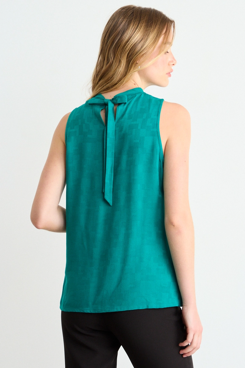 BLUSA LISA VERDE TURQUESA MUJER IO - 3