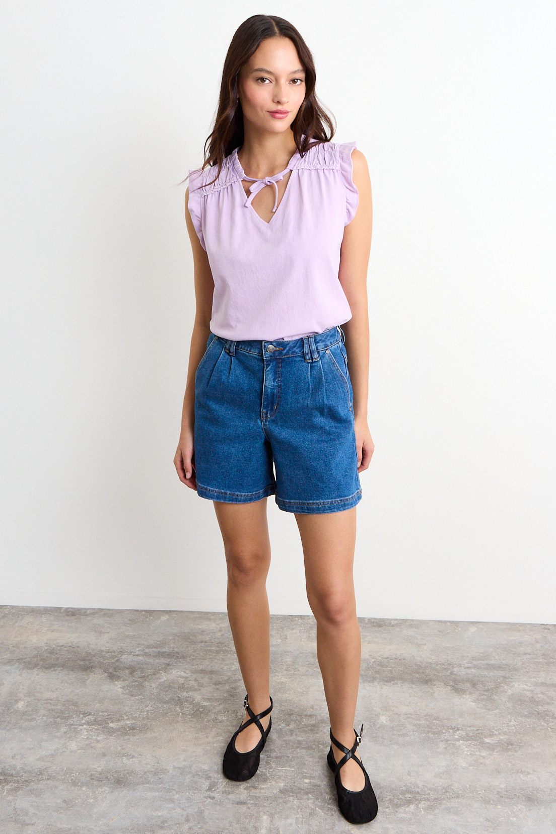 POLERA LISA MORADO MUJER IO - 4