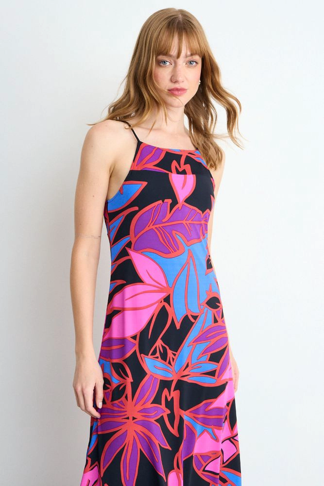 VESTIDO FANTASIA LARGO AZUL MUJER IO - 1