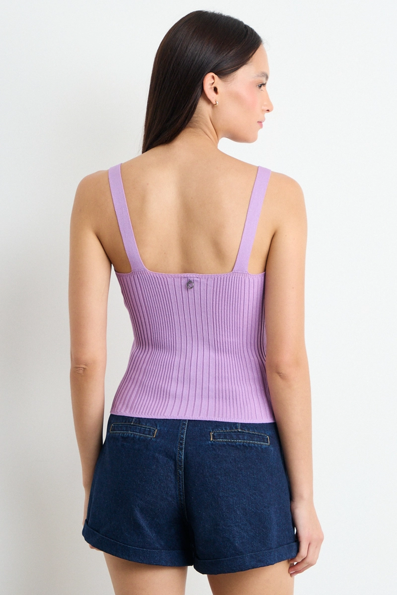 POLERA LISA MORADO MUJER IO - 3