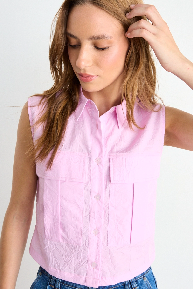 BLUSA LISA MORADO MUJER IO - 1