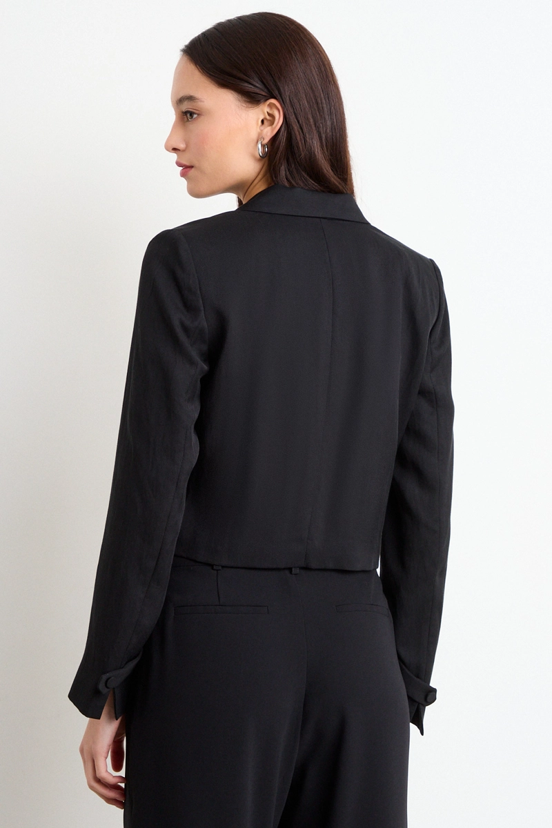BLAZER LISO NEGRO MUJER IO - 3