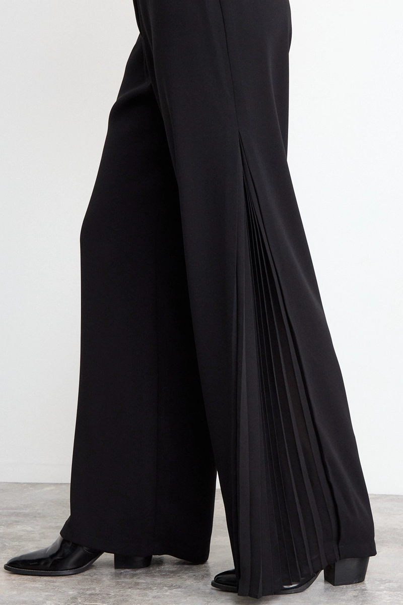 PANTALON LISO NEGRO MUJER IO - 3